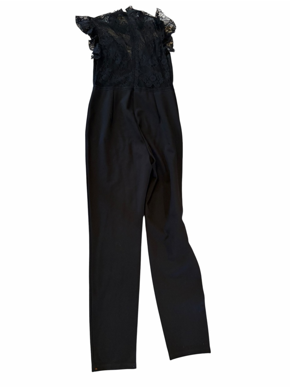 BEBE Black Illusion Lace Whimsigoth Jumpsuit - Picture 2 of 6